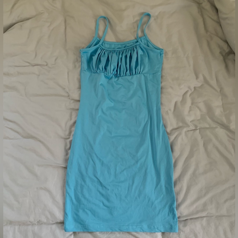 Verge Girl Blue Rough Rider Mini Dress